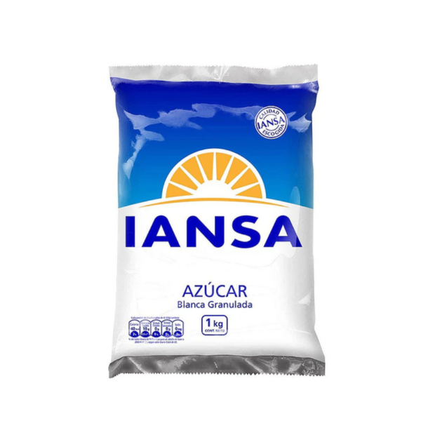 Azúcar Blanca Granulada Iansa Bolsa 1 Kg